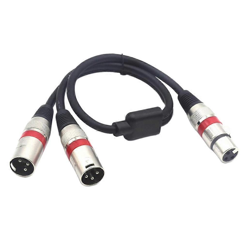 3-Pin XLR Microphone Splitter Y-Adapter Extension Cable