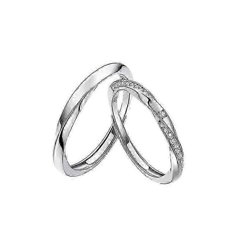 925 Silver Couple Ring Live Mouth