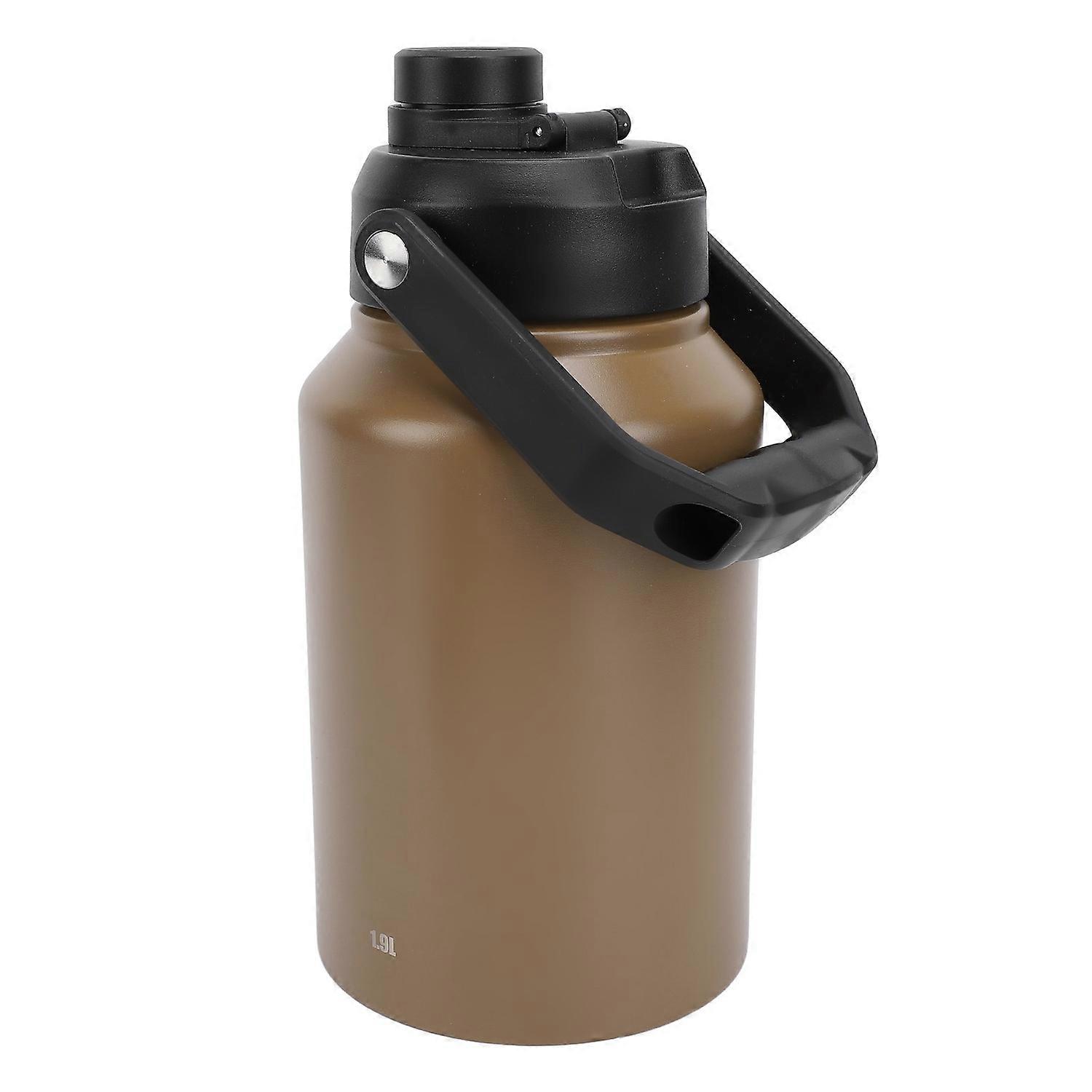 1.9L Insulated Water Bottle Large Capacity 304 Stainless Steel Double Layer Insulated Bottle Portabl