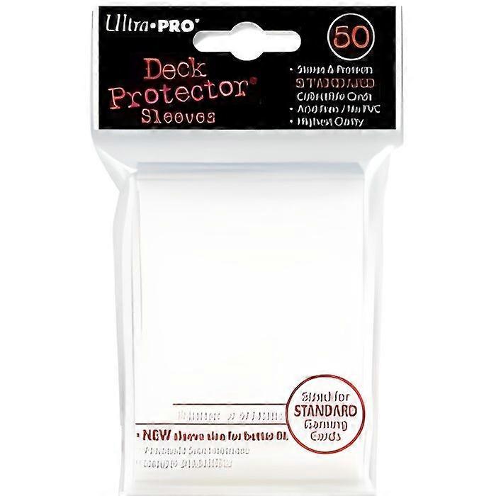 ULTRA PRO Deck Protectors - 50 Deck Protector Solid White Standaard - Wit - Standaard Maat 66*91