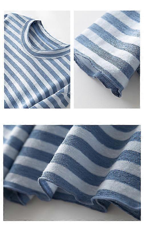 Crew-neck striped sweater