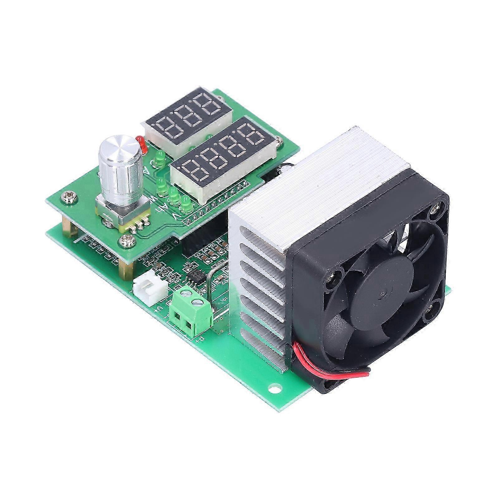Electronic Load Test Module LCD Digital Display with Cooling Fan for Aging Cabinet 9.99A 30V