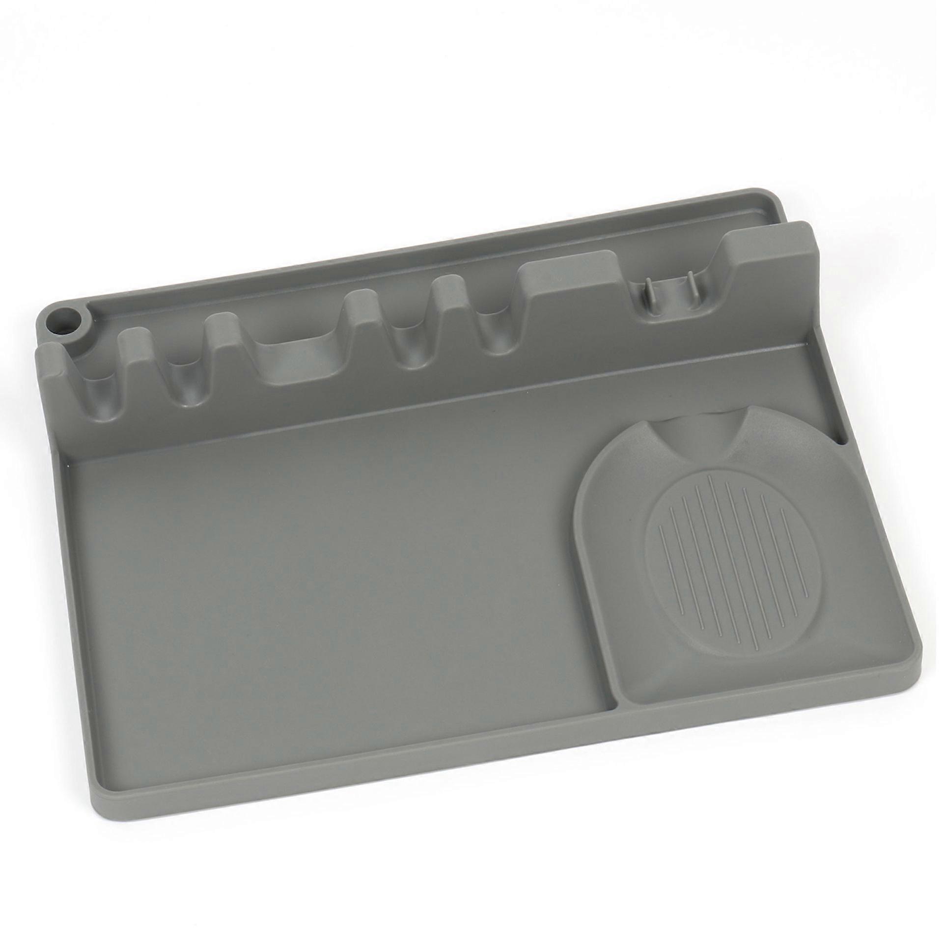 Non-Slip Silicone Utensil Rest, Mess-Free Cooking with Multi-Tool Convenience for Your Kitchen Counter, Large Size for Multiple Utensils, Easy to