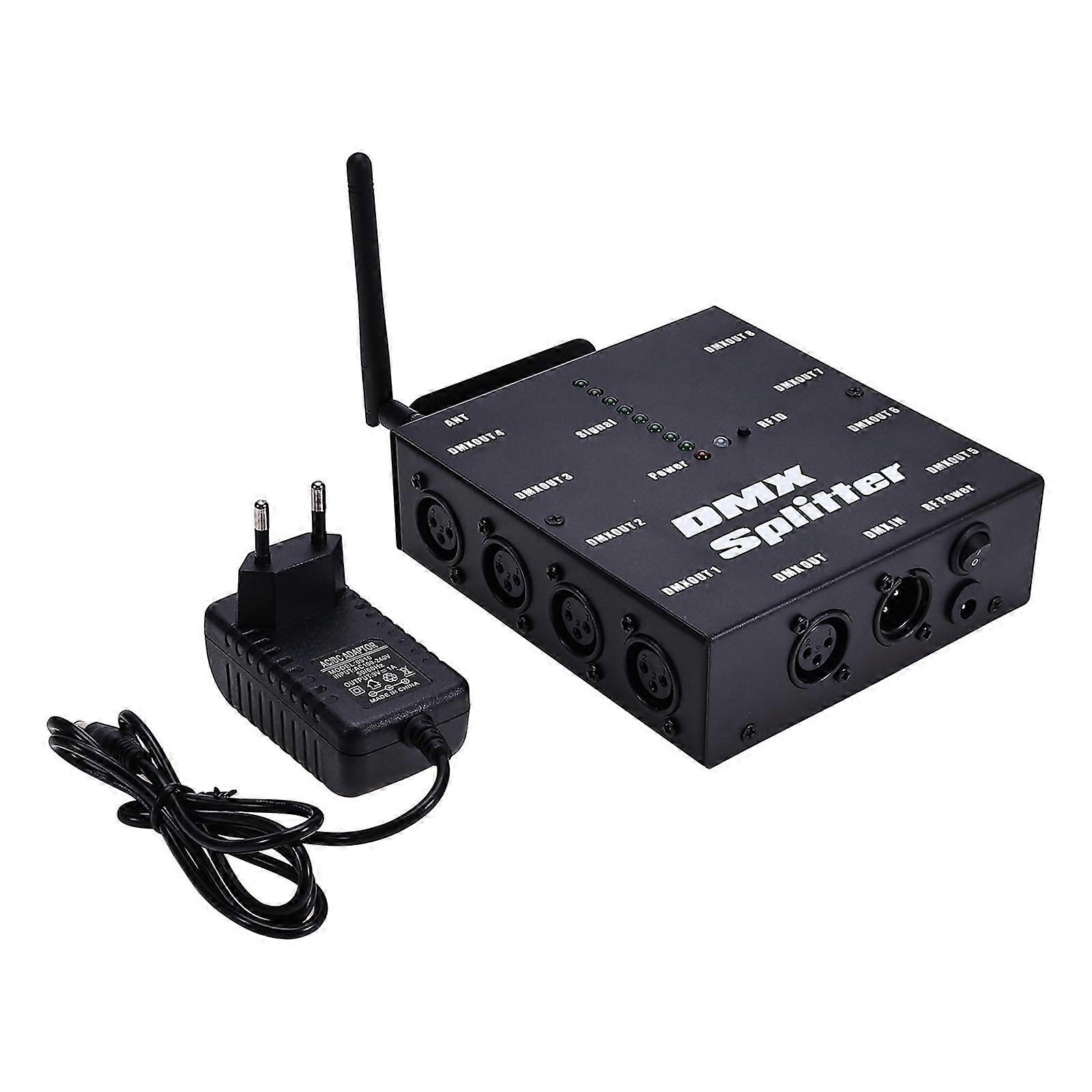 Dmx512 distributør 8-vejs 3-bens trådløs launcher til bryllupsscene fest