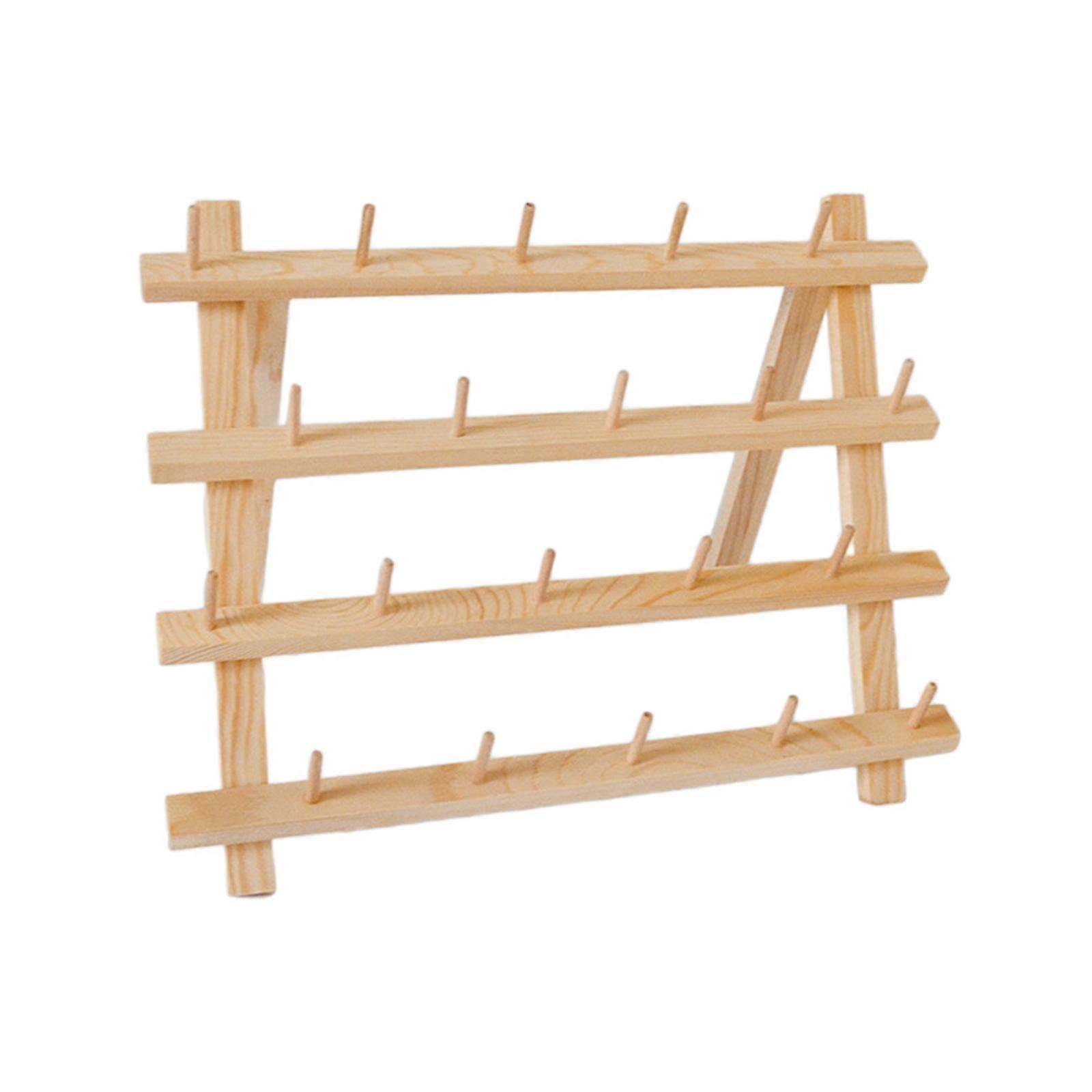 Spolhållare Vägg Furu Trä Sytrådsförvaring för skräddare Broderi