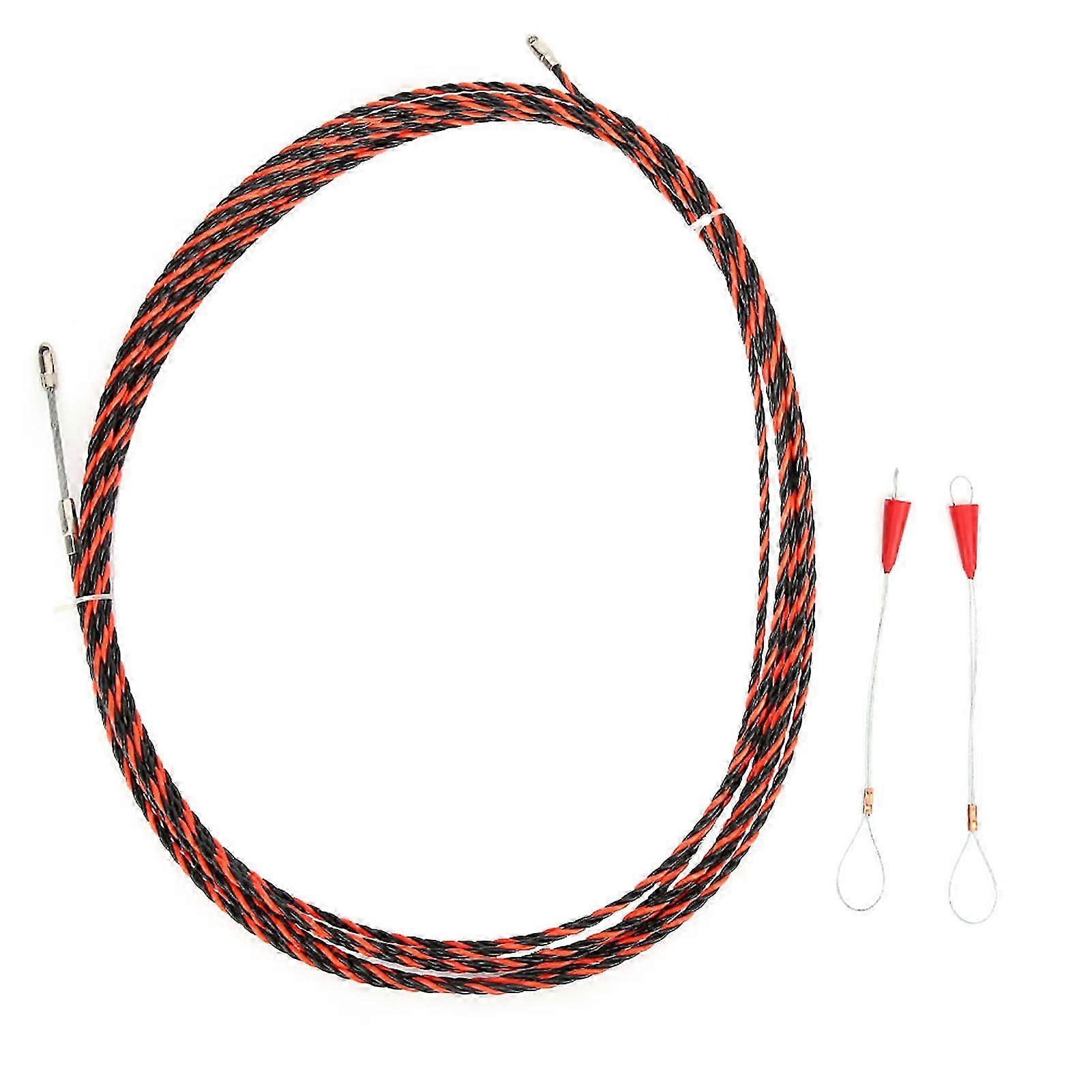 Electrical Wire Threader Electrician Threading Device with 2 Cable Fasteners10M