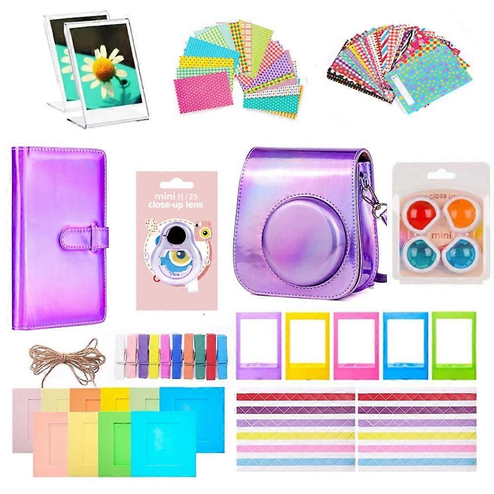 12 in 1 Accessories Colorful Bag Compatible Instax Mini 11 Instant Camera for Collecting and Viewing Photos