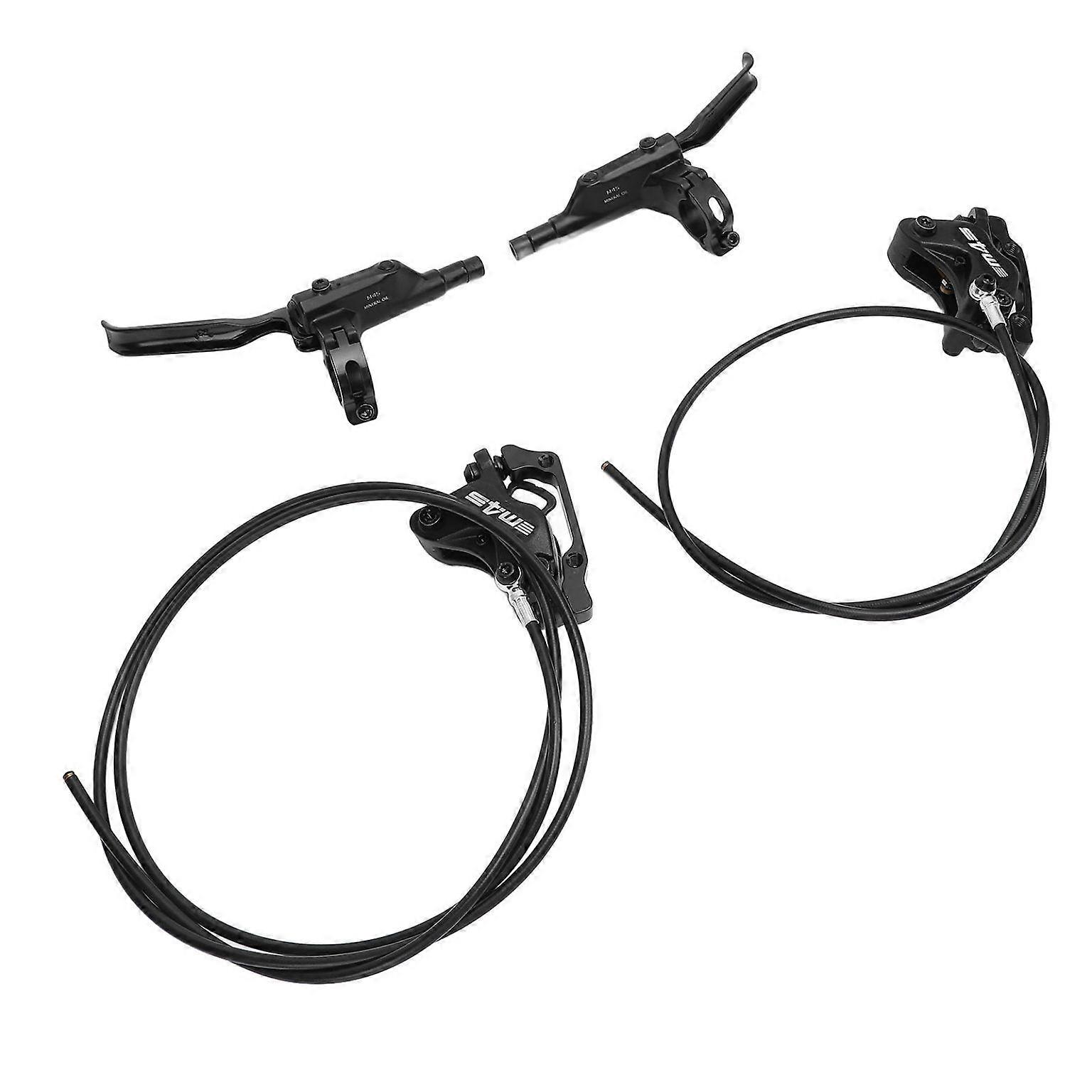 4-Piston Dual Drive Oil Brake & Lever Set with 850mm Hose - Cycling Oil Brake System
