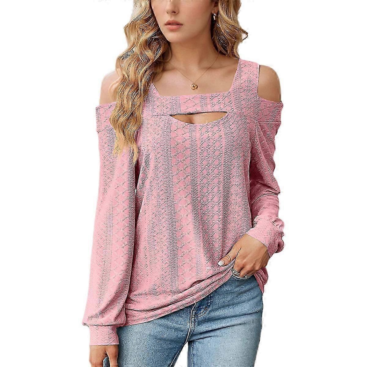 Womens Summer Square Neck Pink XL