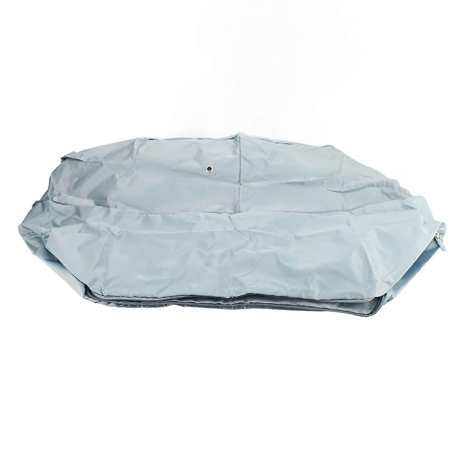 Moving Clothes Organizer Bag Large Capacity Foldable Space Saving Bedding Storage Container Blue Gray