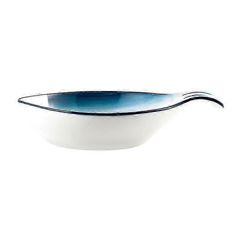 25X16.7cm Assorted Color Plates 1pc Fish Modeling Dish Creative Ceramic Food Dish Home Restaurant Se