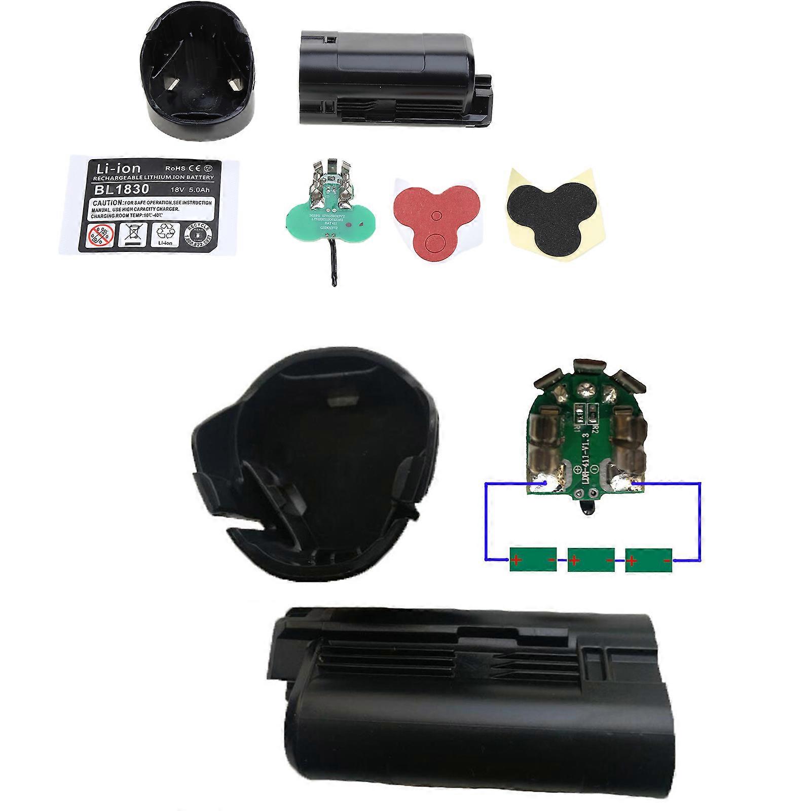 Sleeve Protective Plate Plastic for Shell Label Suitable for 10.8v 12V Lithium Battery Hard for Case Cover Replacement P Multicolor