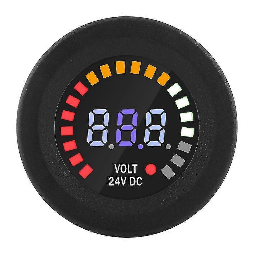 DC 24V Universal Digital LED Panel Voltmeter Voltage Display Volt Meter For Car Motorcycle ATV