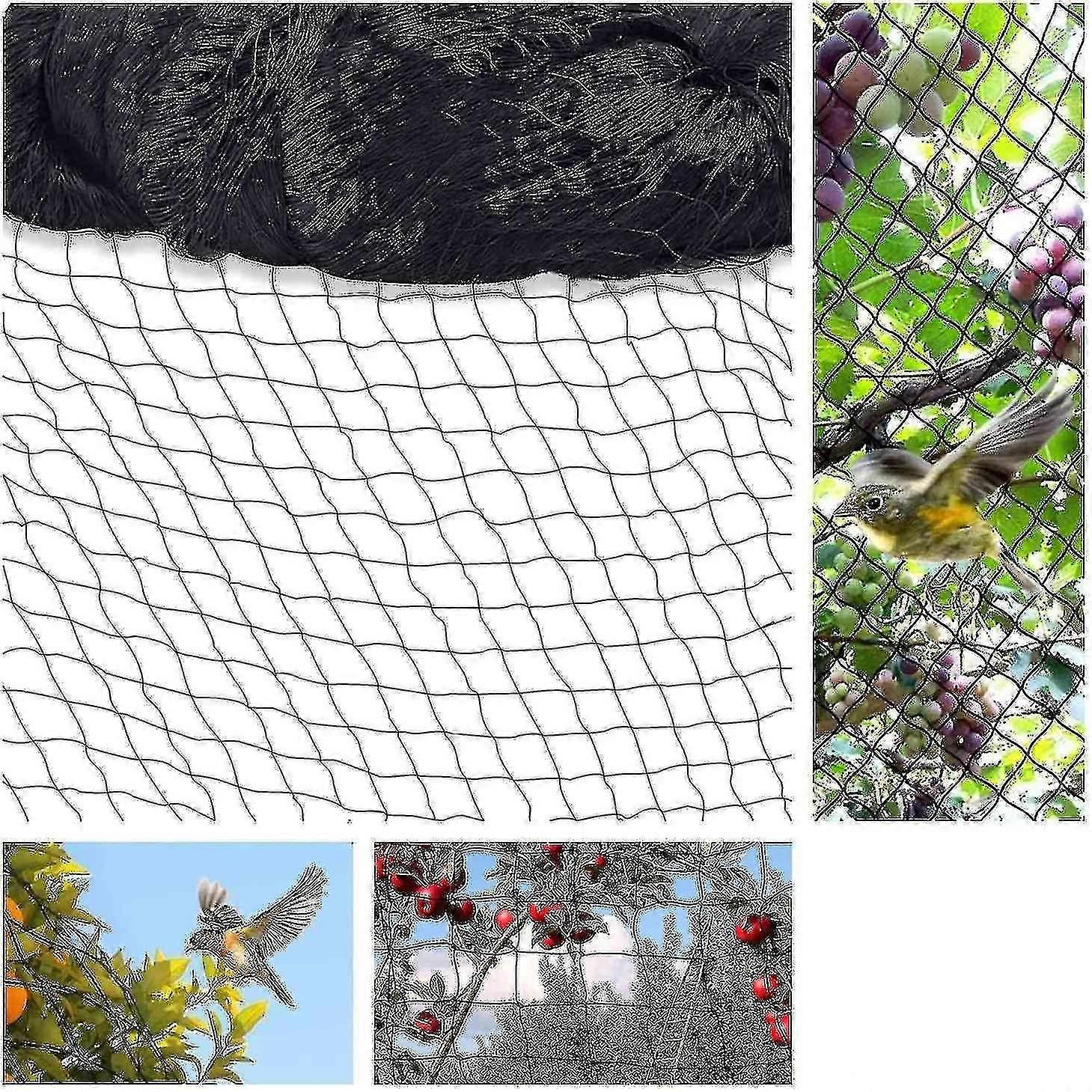 15m X 15m Bird Protection Net Bird Net Plant Net Pond Net Garden Net For Garden,5 X 5 Cm Large Holes