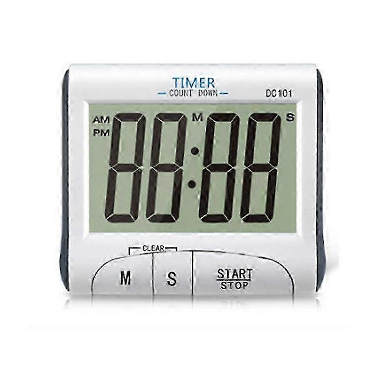 Digital Kitchen Cooking Timer with Large Display Screen, Loud Sounding Alarm Clock Countdown