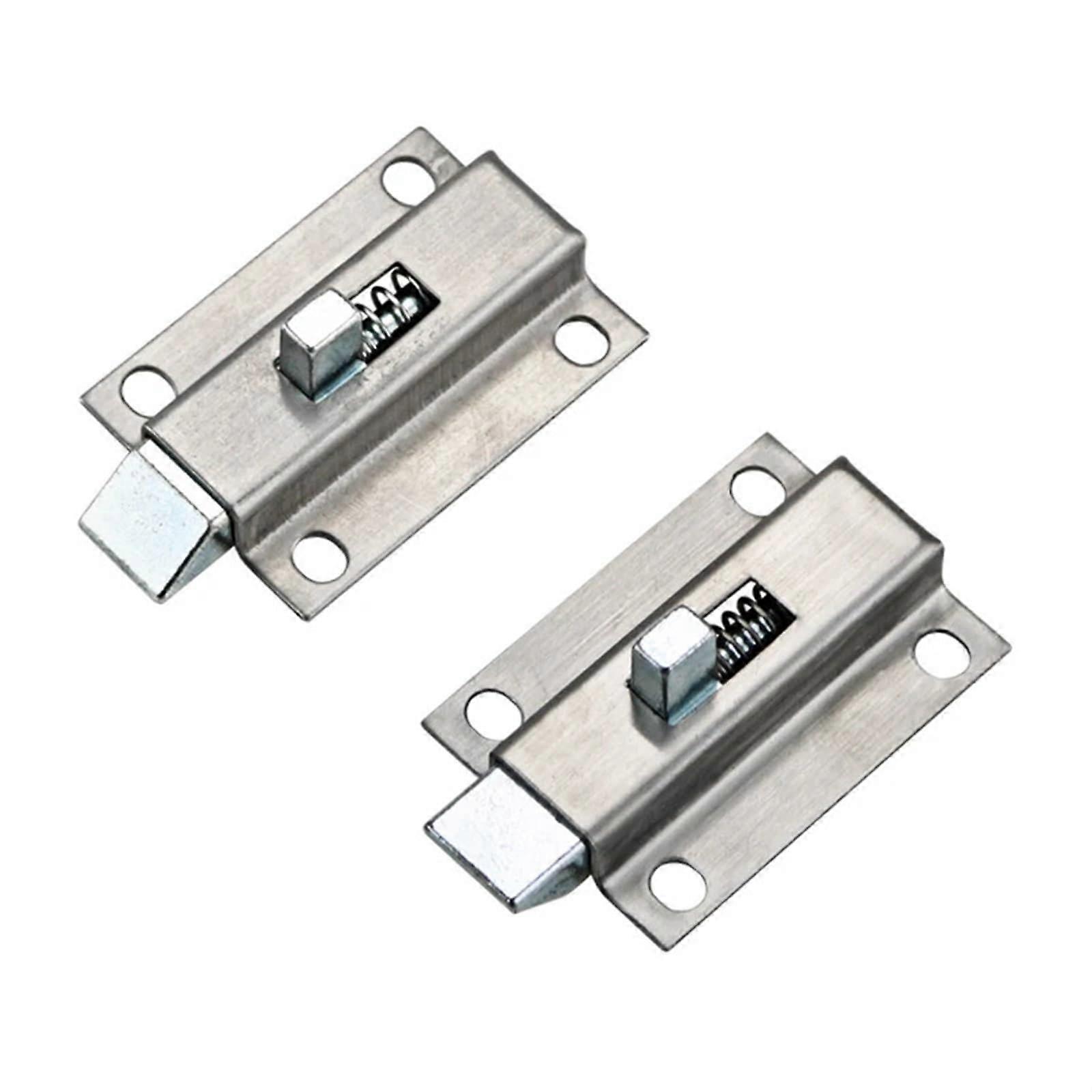 304 Stainless Steel Door Pin Bolt Hinge Indoor Spring Stretching Door Buckle 1 Piece Opposite Side Installation