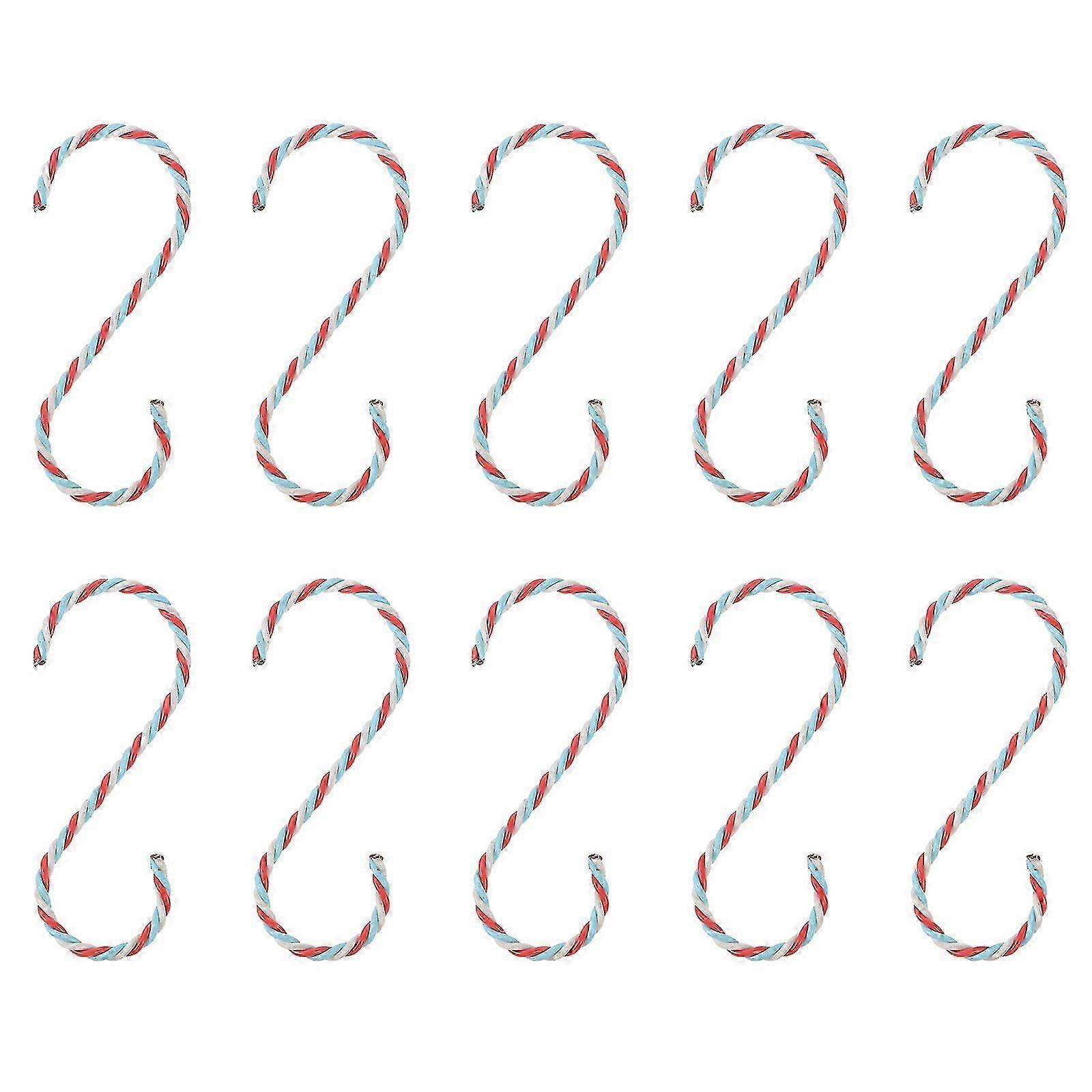 10pcs Christmas Stocking Hooks Xmas Ornament Hooks Xmas Party Decoration Hanging Hooks