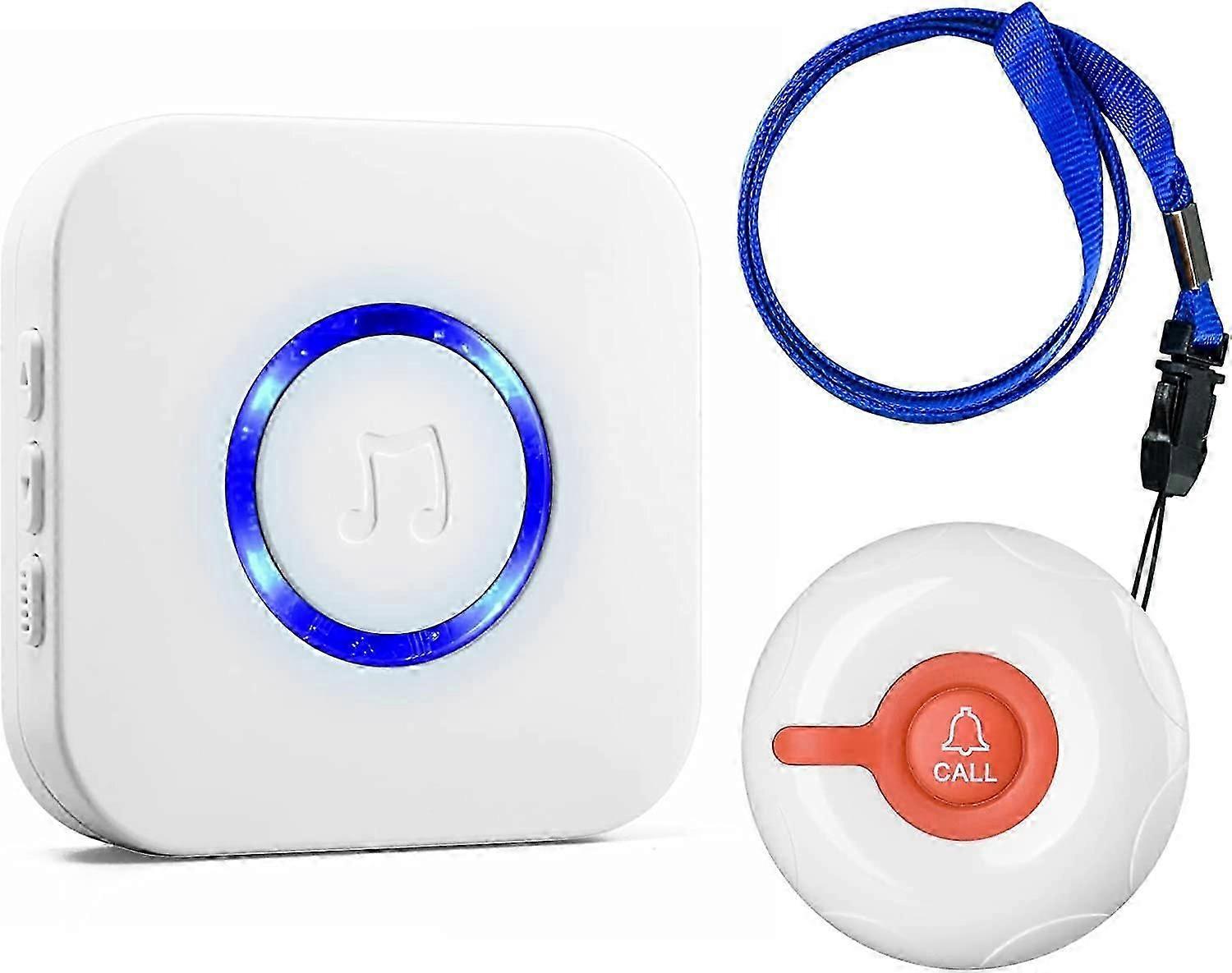 Alert Button for Seniors, Wireless Caregiver Pager Call Button for Elderly at Home