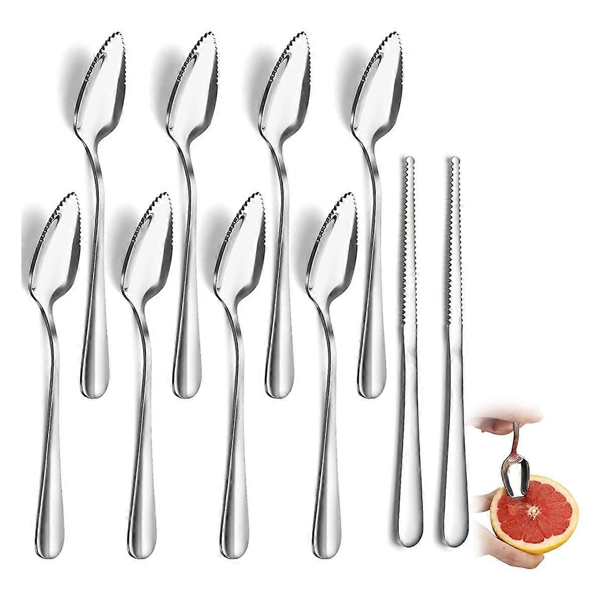 10pcs Grapefruit Stainless Steel Flatware Set