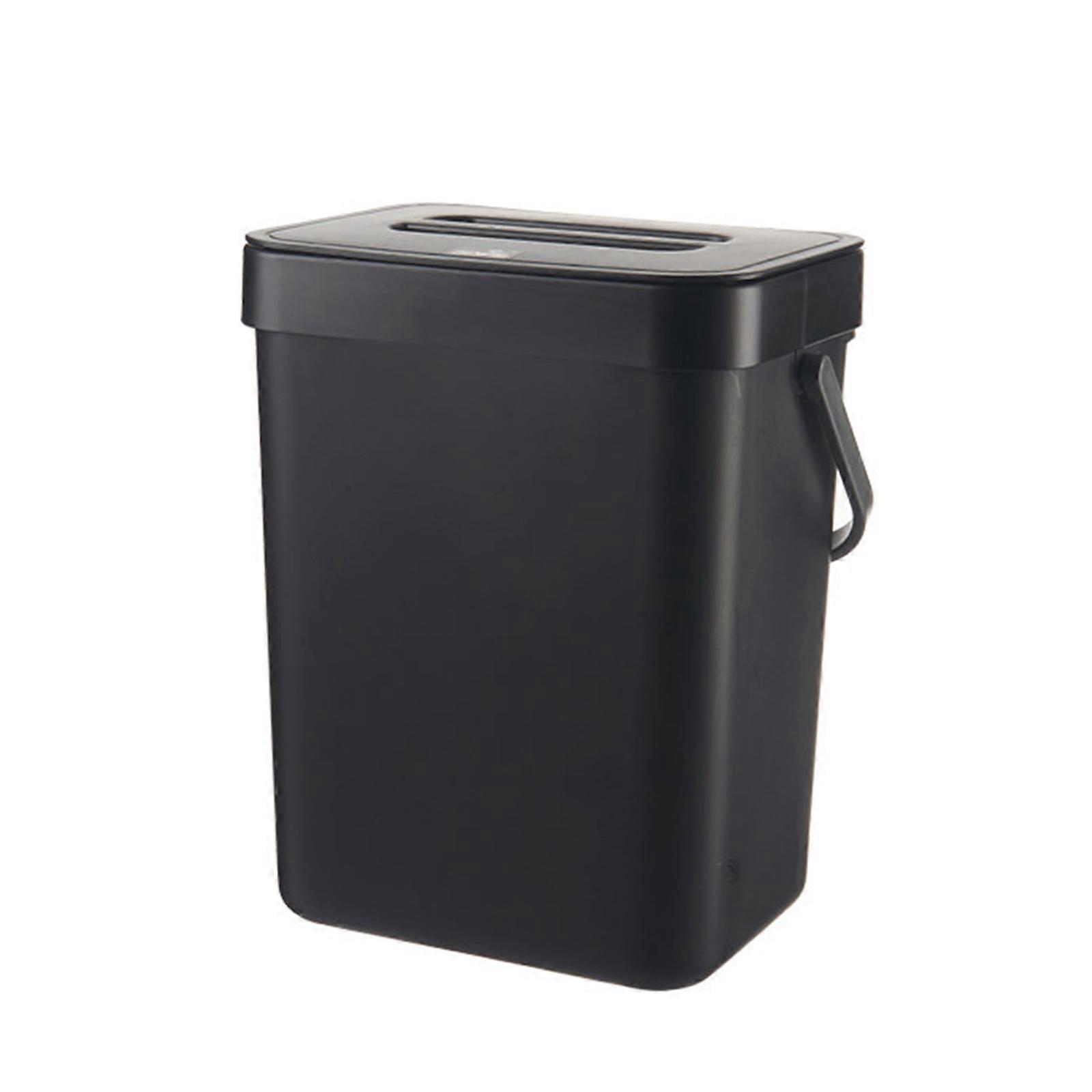 Push-top Trash Can Chef Hanging Automatic Returns Lid for Fruit Vegetable Pericarp