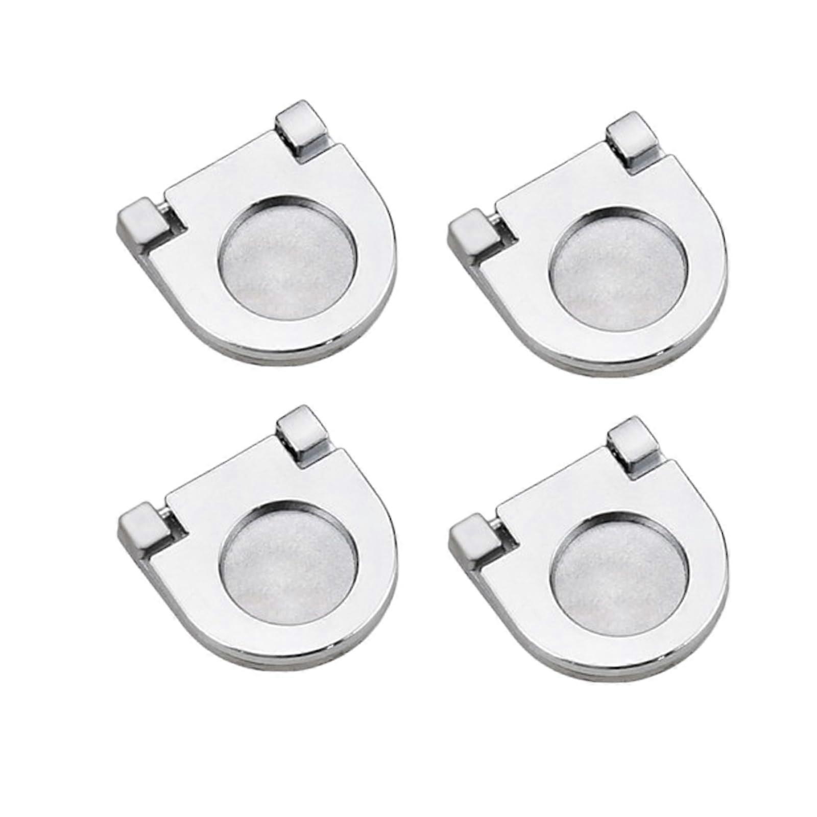 Recessed Flip Drawer Pulls 4 Piece Sliding Door Handle Cabinet Hardware Handle Door with Screw 36 37 4.5 mm/ 1.42 1.46 0.18 inches
