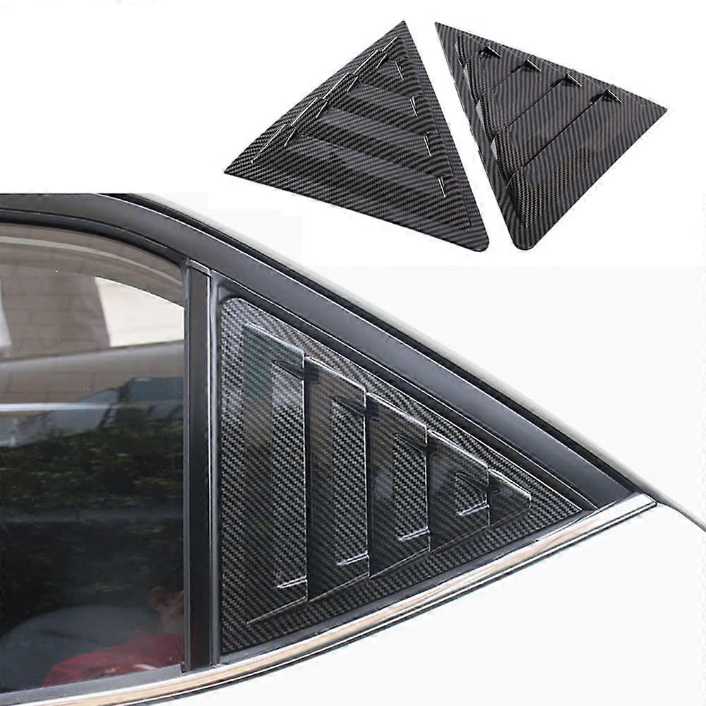 2pcs ABS Racing Style Rear Side Window Louvers Air Vent Scoop Shades for Toyota Corolla 2014-2019 Not for Hatchback