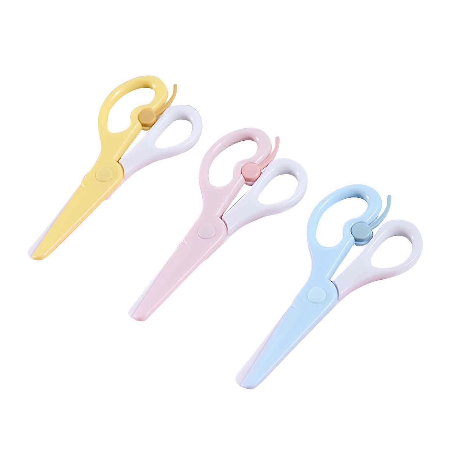 Quality Scissors Paper Cutting Plastic Scissors Children's Toys DD