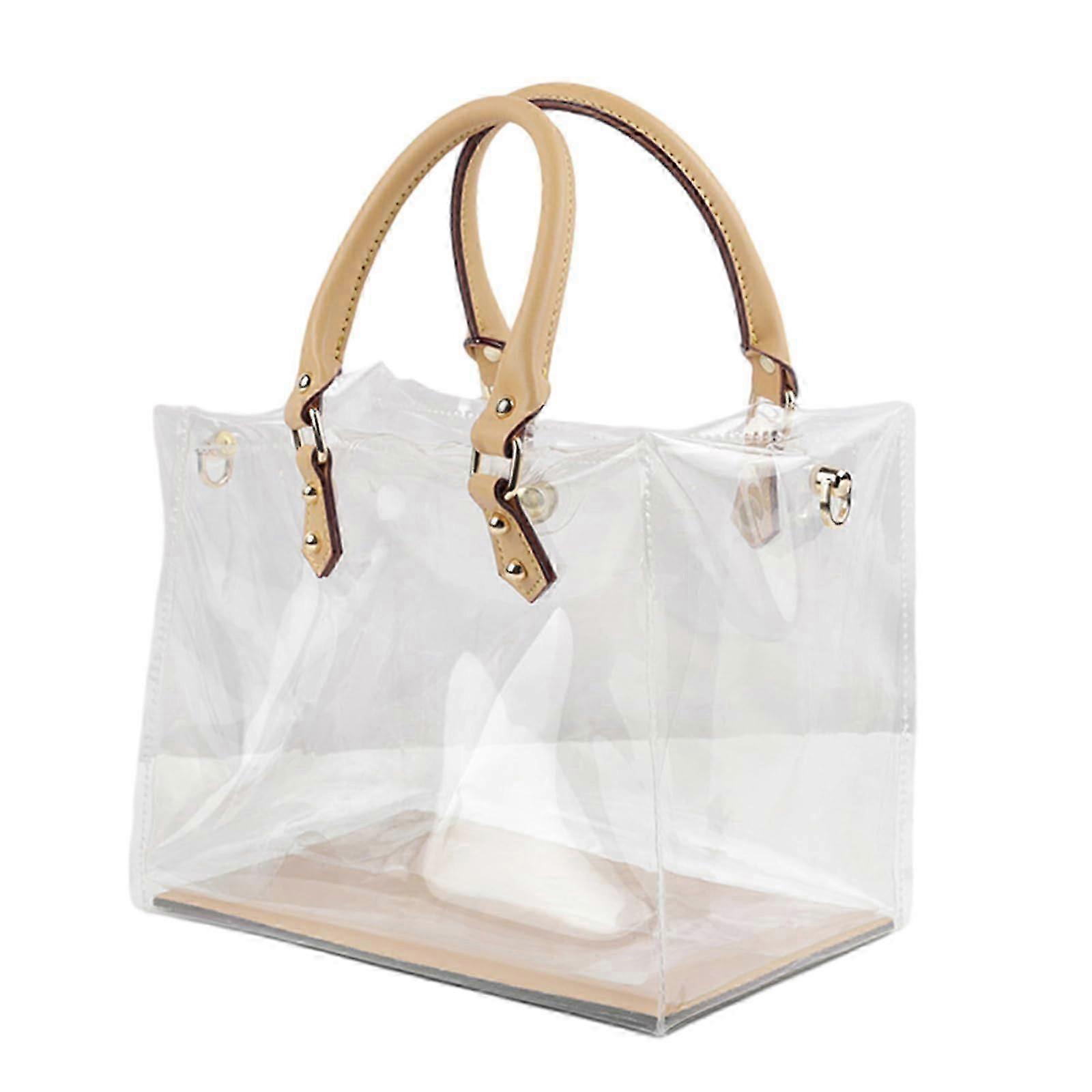 Klar PVC DIY Tote Taske Håndtaske Making Kit Håndlavede gaveposer Håndværk tilbehør Værktøjssæt Fødselsdag