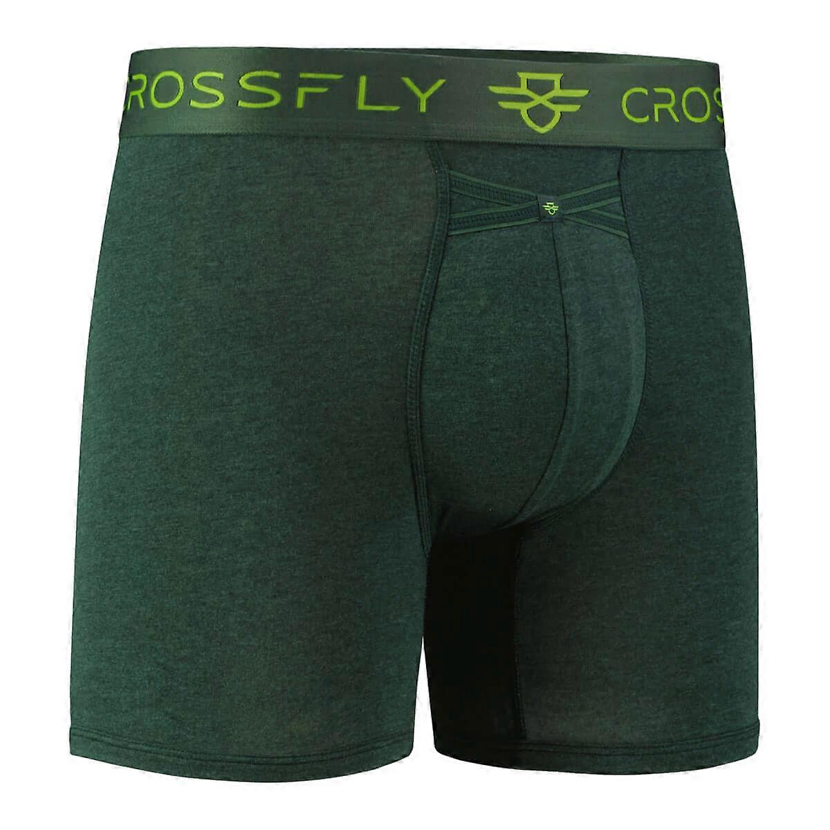 Crossfly Ikon Supersoft Modal Boxer Briefs (1-pack, Green )