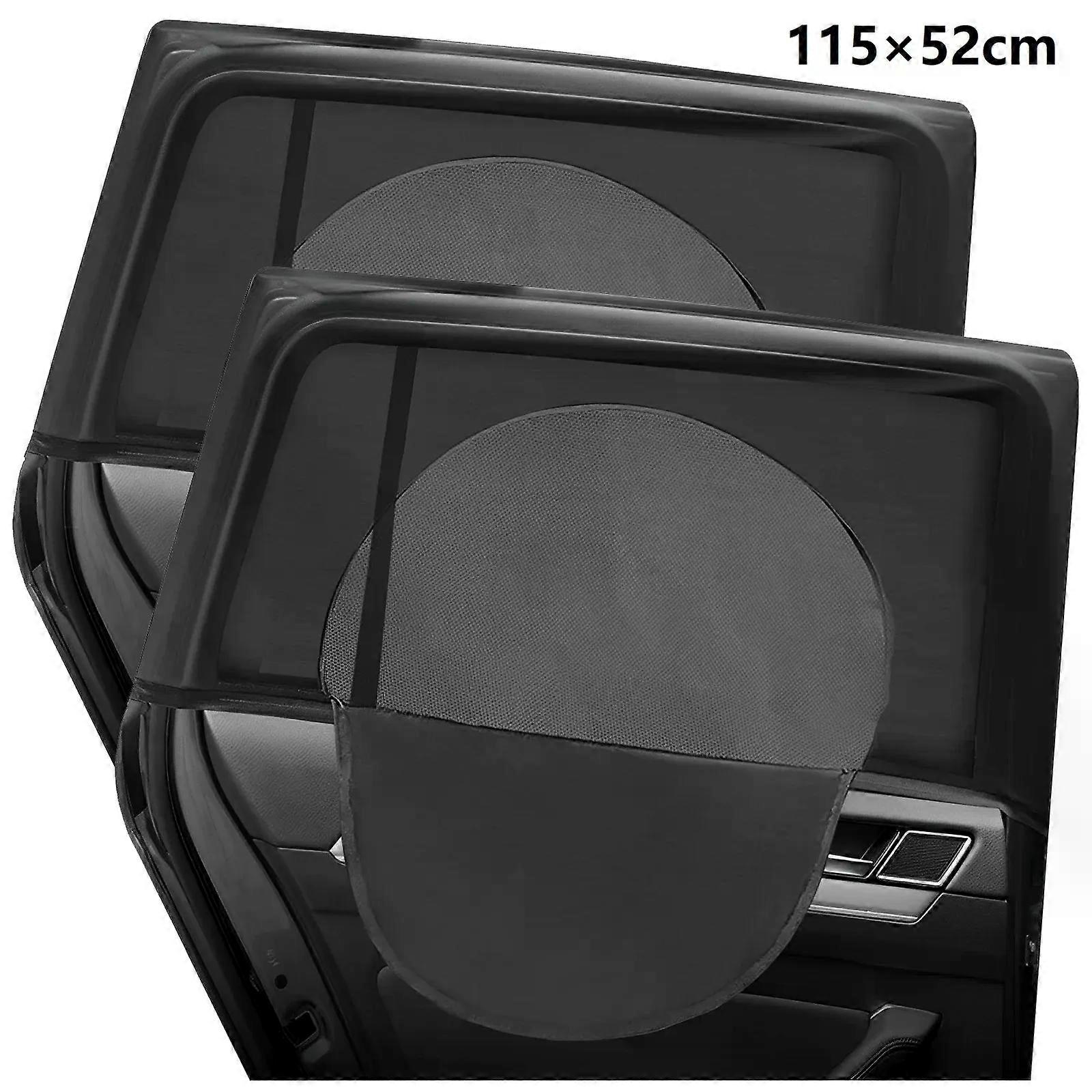 2 pezzi Tenda per finestrini per auto Finestra laterale Parasole per veicoli UV Protect Scudo Rete Copertura per zanzare Protezione traspirante Parasole per la privacy