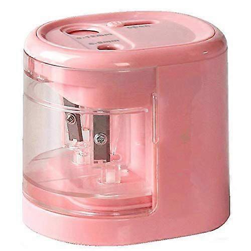 Double Hole Electric Pencil Sharpener, Fast Sharpen Automatic Pencil Sharpener for 6-8MM &amp; 9-12MM Diameter Pencils, USB/Battery Operated in School