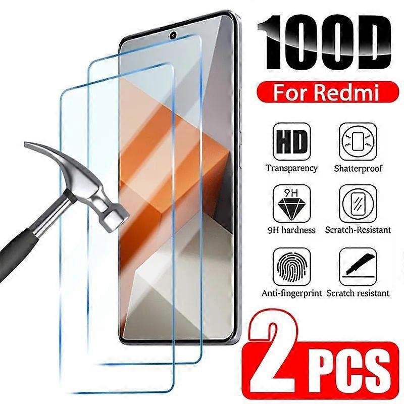 2PCS Sceeen Protector För Redmi 10C Härdat Glas