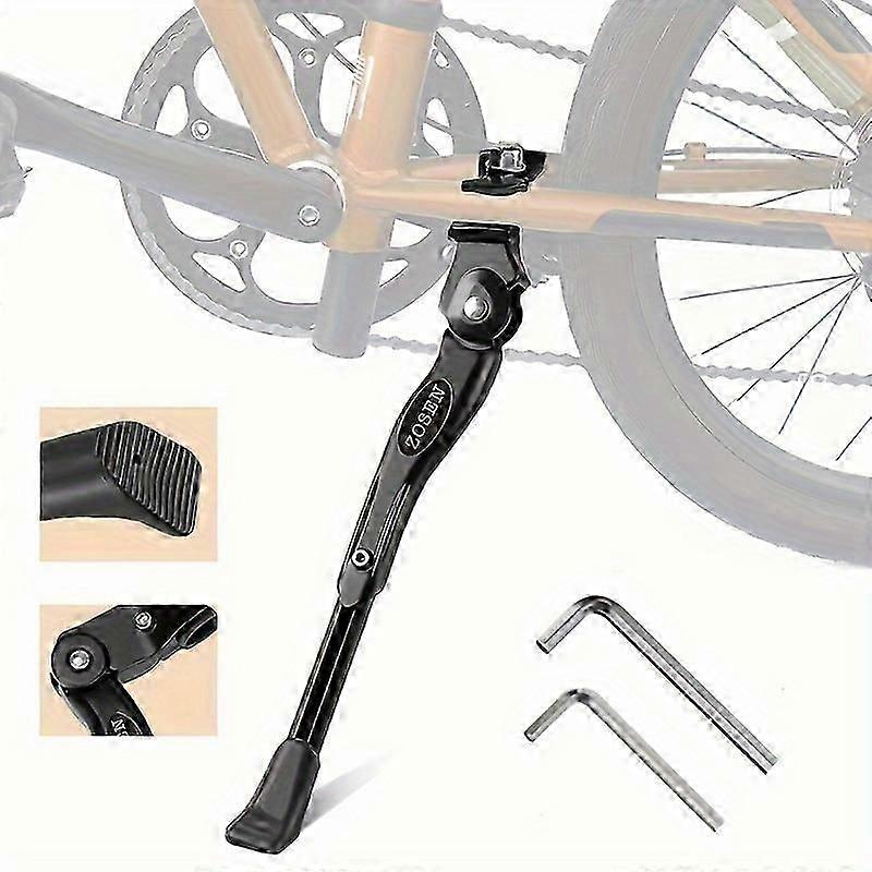 Bike Kickstand, justerbar sterk aluminiumslegering sykkel kickstand for 24-29 tommers sykler