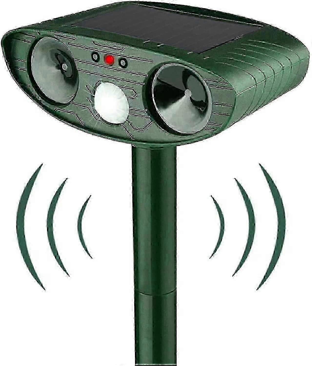 Ultrasonic Cat Repeller, Solar Powered Cat Repeller, Ultrasonic Rodent Repellent With Motion Sensor,