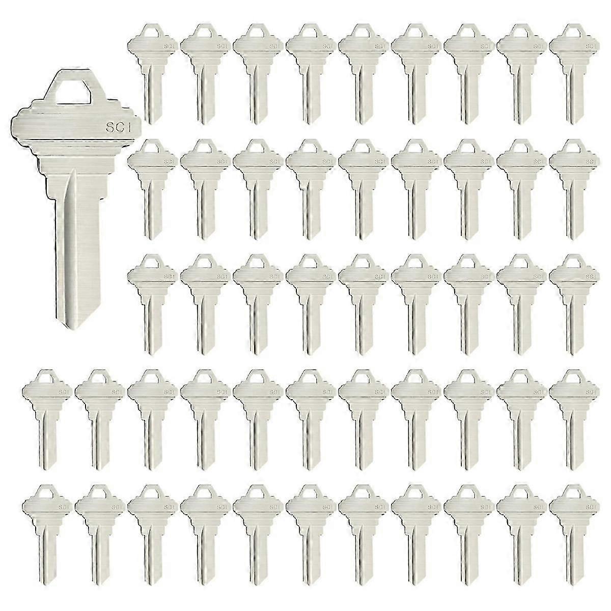 Blank Keys SC1 Key Blanks Pack of 100Pcs Blank Key House Office Brass Key Blank