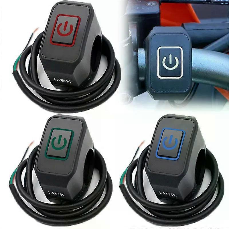 Universal Motorcycle Handlebar Switch Button 12V Button Connector Switch for Electric Star Pressure Waterproof Control Switch