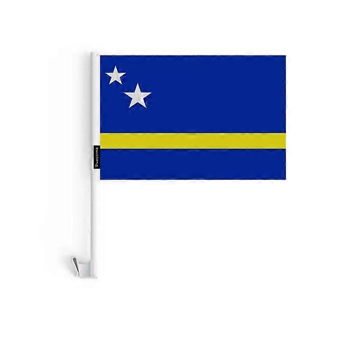 Flag - Curacao - 20 pieces - 14 x 21 cm - Polyester - Double-sided print