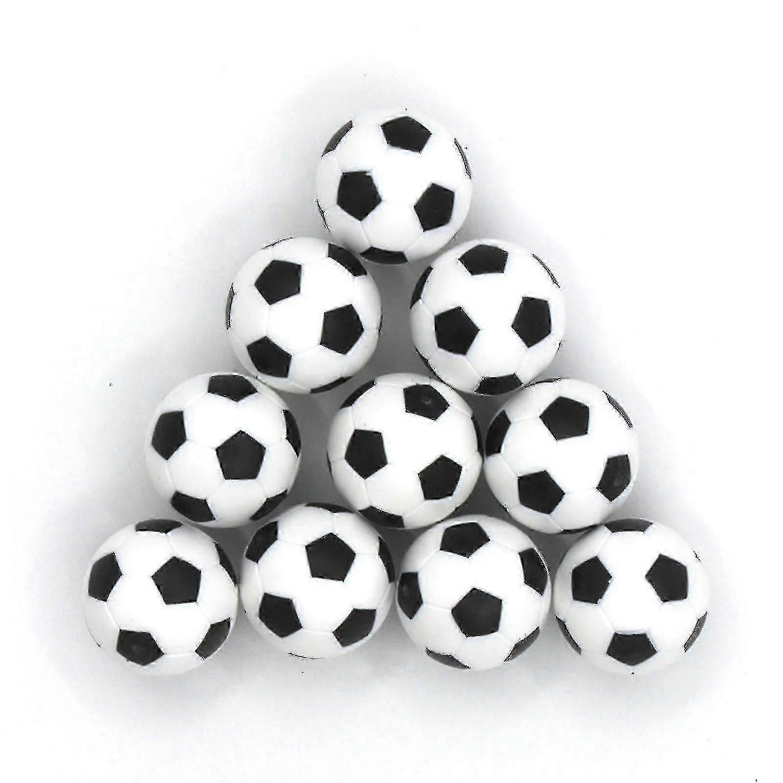 Futbolín Resistente Resistente Accesorio de servicio pesado Pequeños Futbolín Para (pack De 10, Blanco Negro)