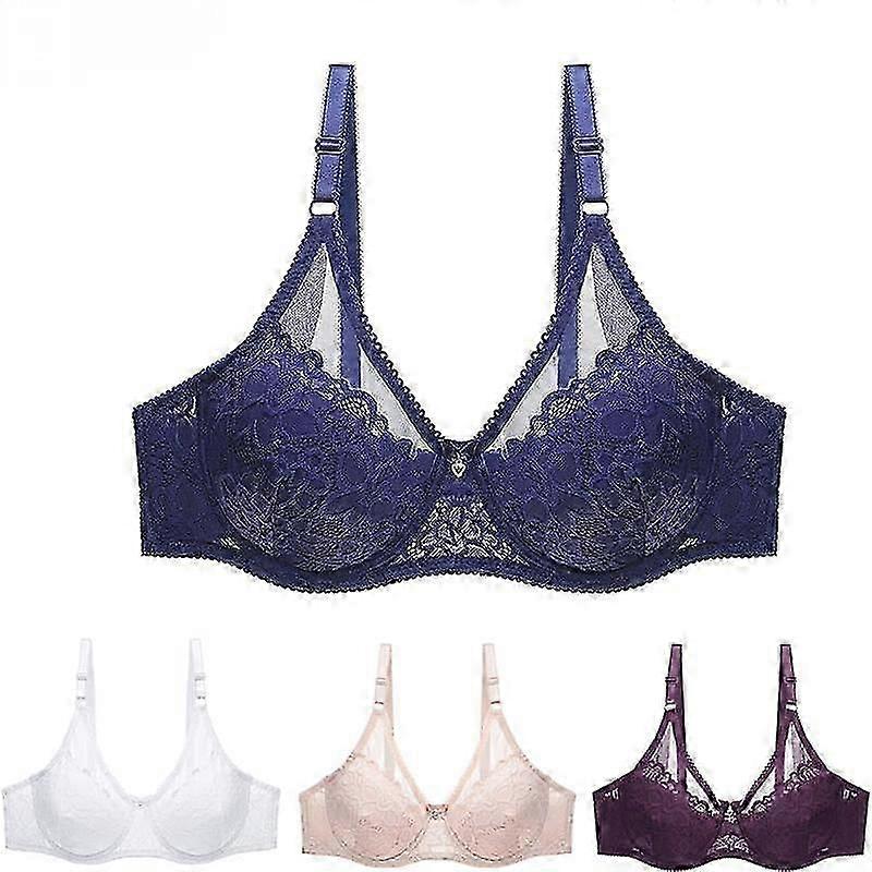 75 80 85 90 95 100 C D Cup Women Bra Plus Size Lace Solid Underwear