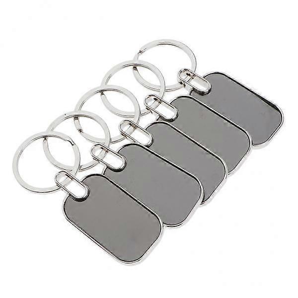 10x 5pcs Blank Key Tags for Keychains, Keychains, ID Tags, Pets