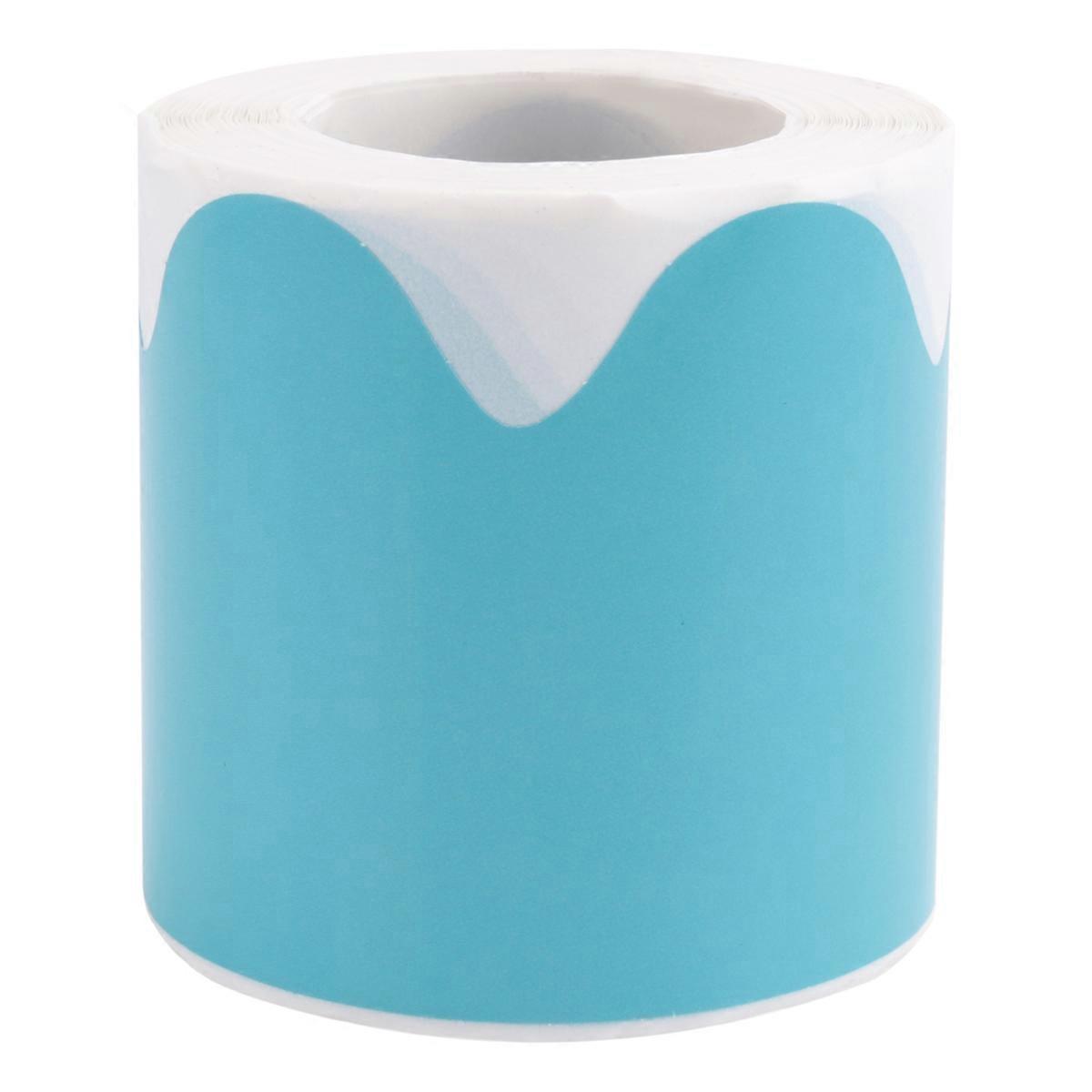 青いロールボーダーステッカートリム50Ftは掲示板、学校を飾る