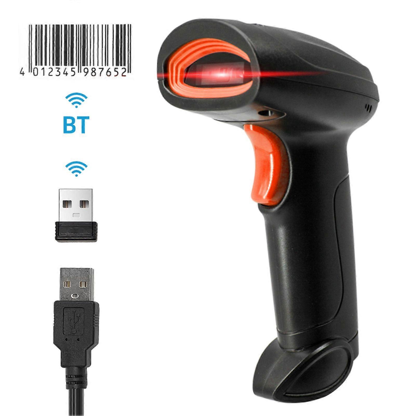 1D Barcode Scanner USB Wired Connection CCD Scanning Head for Paper and Screen Codes Compatible with Windows Android Linux Mac System for Supermarket 