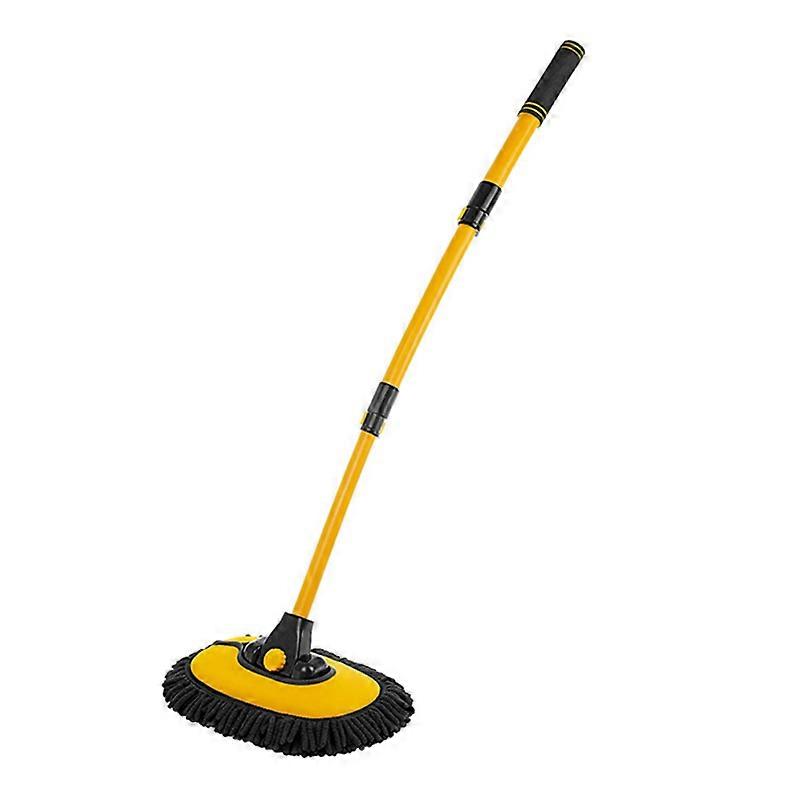Car Wash Telescoping Long Handle Cleaning Brush Microfiber Soft Hair