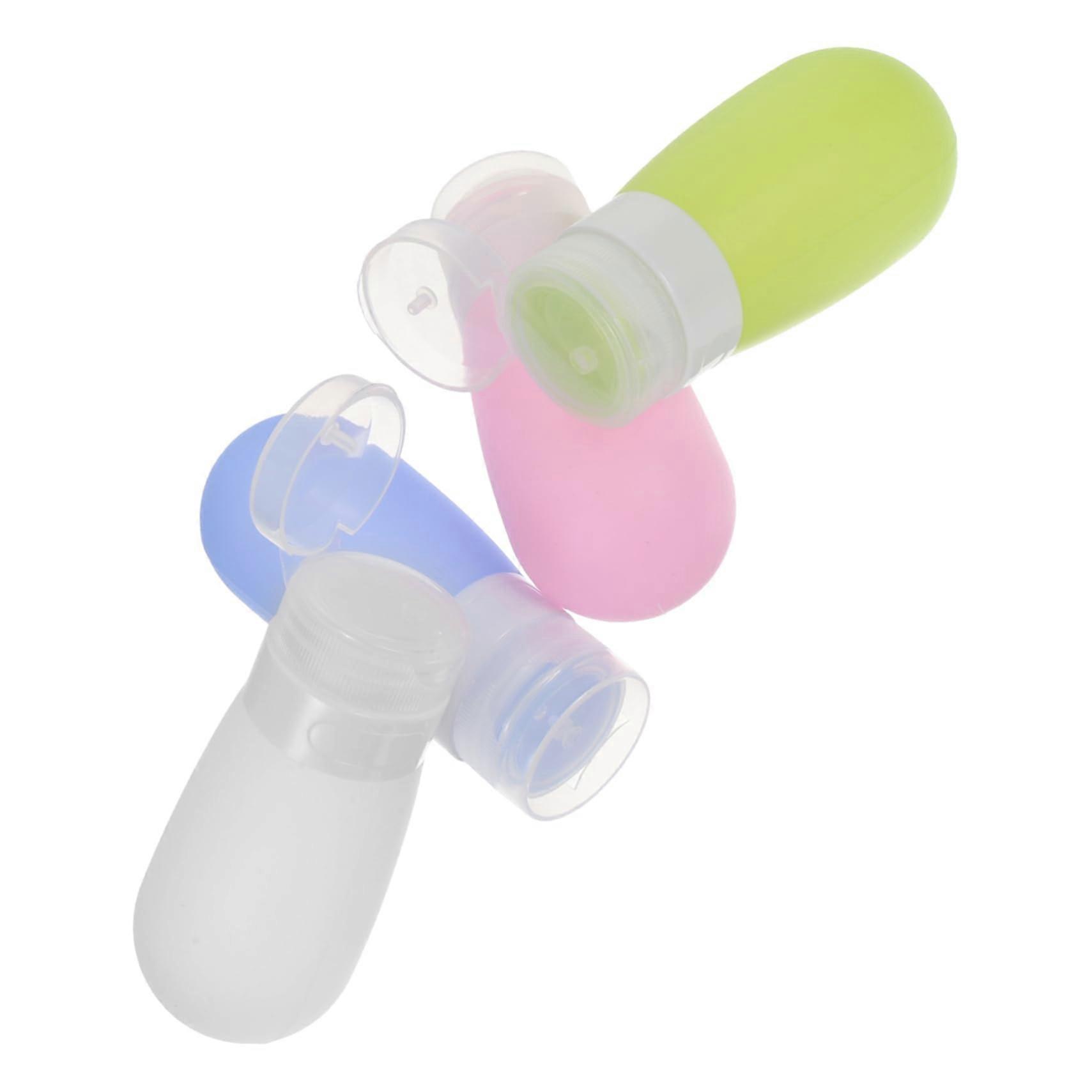 Mini Travel Bottles 80ml Refillable Shampoo Bottles Silicone Leakproof Containers for Liquids and Toiletries