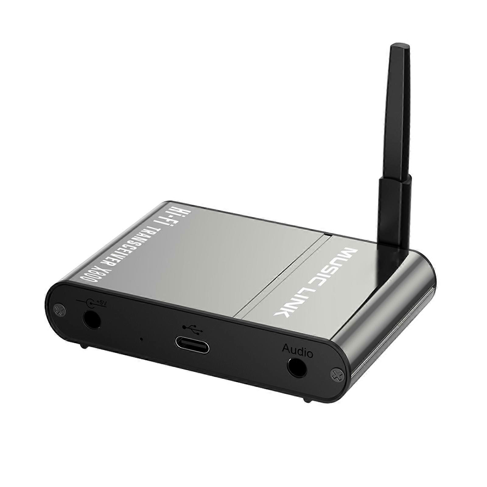 Advanced Bluetoothcompatible 5.2 Transmitter and Receiver HiFi Wireless Adapter Long Ranges HiFi Music Streaming  grey