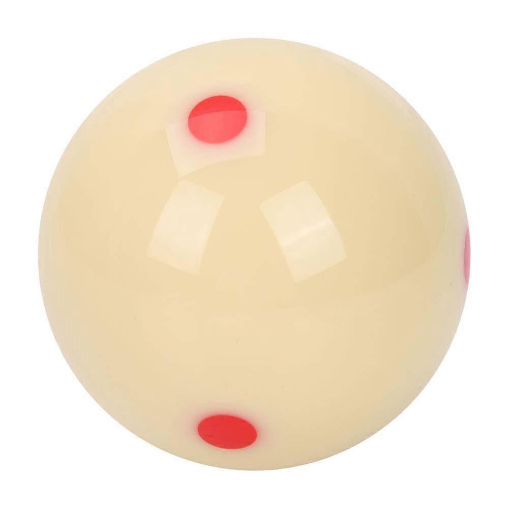 Red Dot Spot Pool Ball 2.25-Inch White Resin Match Ball For Billiards, Training And Practice Balls For Adults And Kids