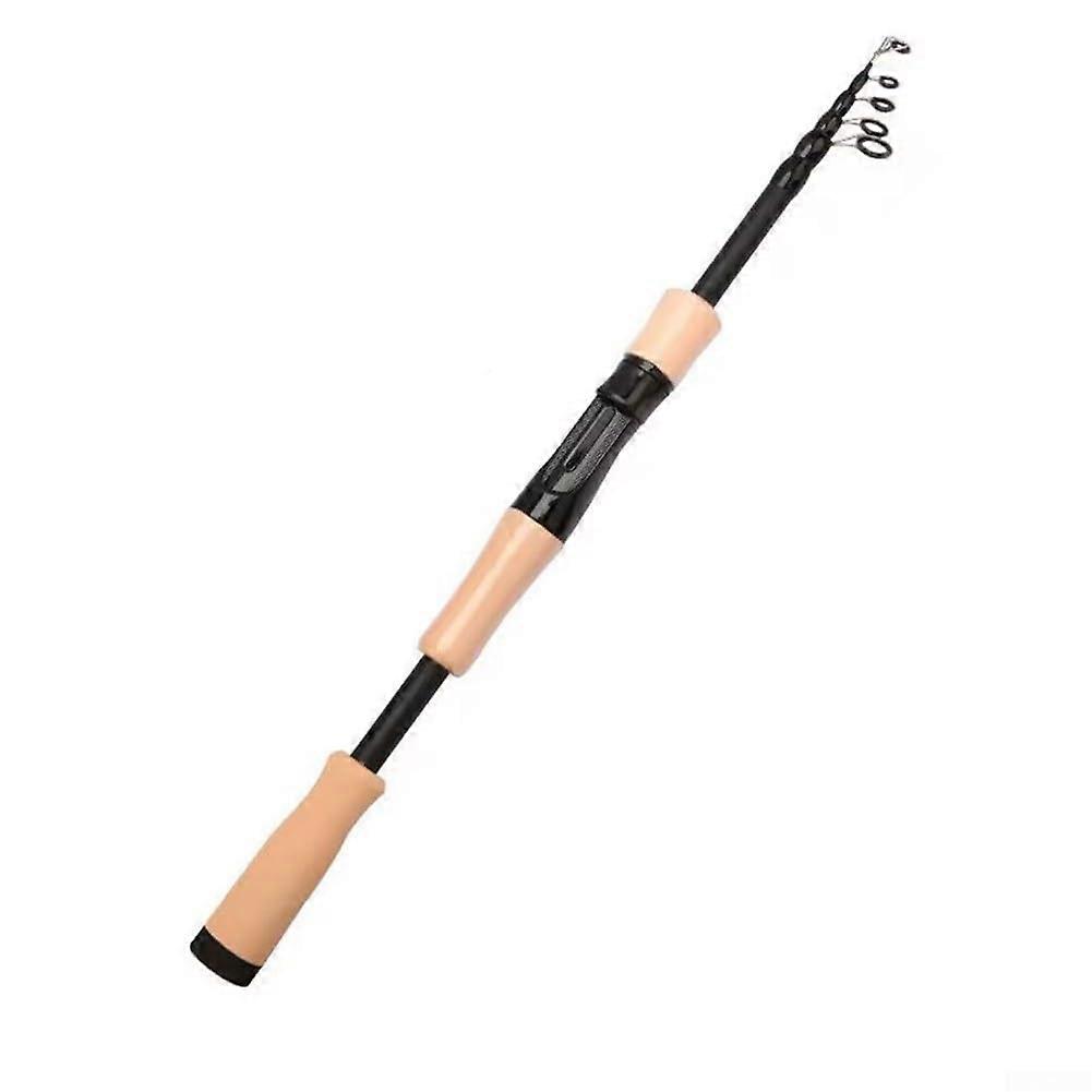 Fishing rod for trout and perch, telescopic carbon construction with comfortable EVA handle, sensitivityfocused design (1.8 m white EVA).
