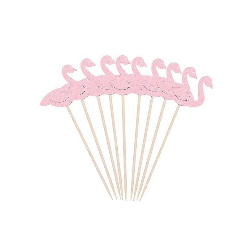 20/40/60Pcs Flamingo-Themed Cake Cupcake Toppers and Flags for Kids Baby Showers, Birthday and Wedding Decor, Perfect for Flamingo Party Sup