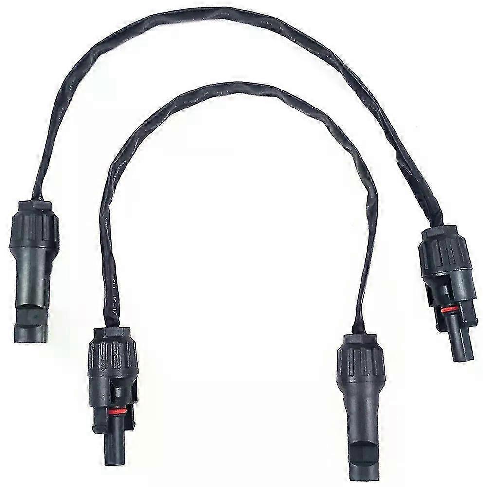 2pcs PV Solar Cable 4mm/6mm 1M Flat Copper Connection 100cm