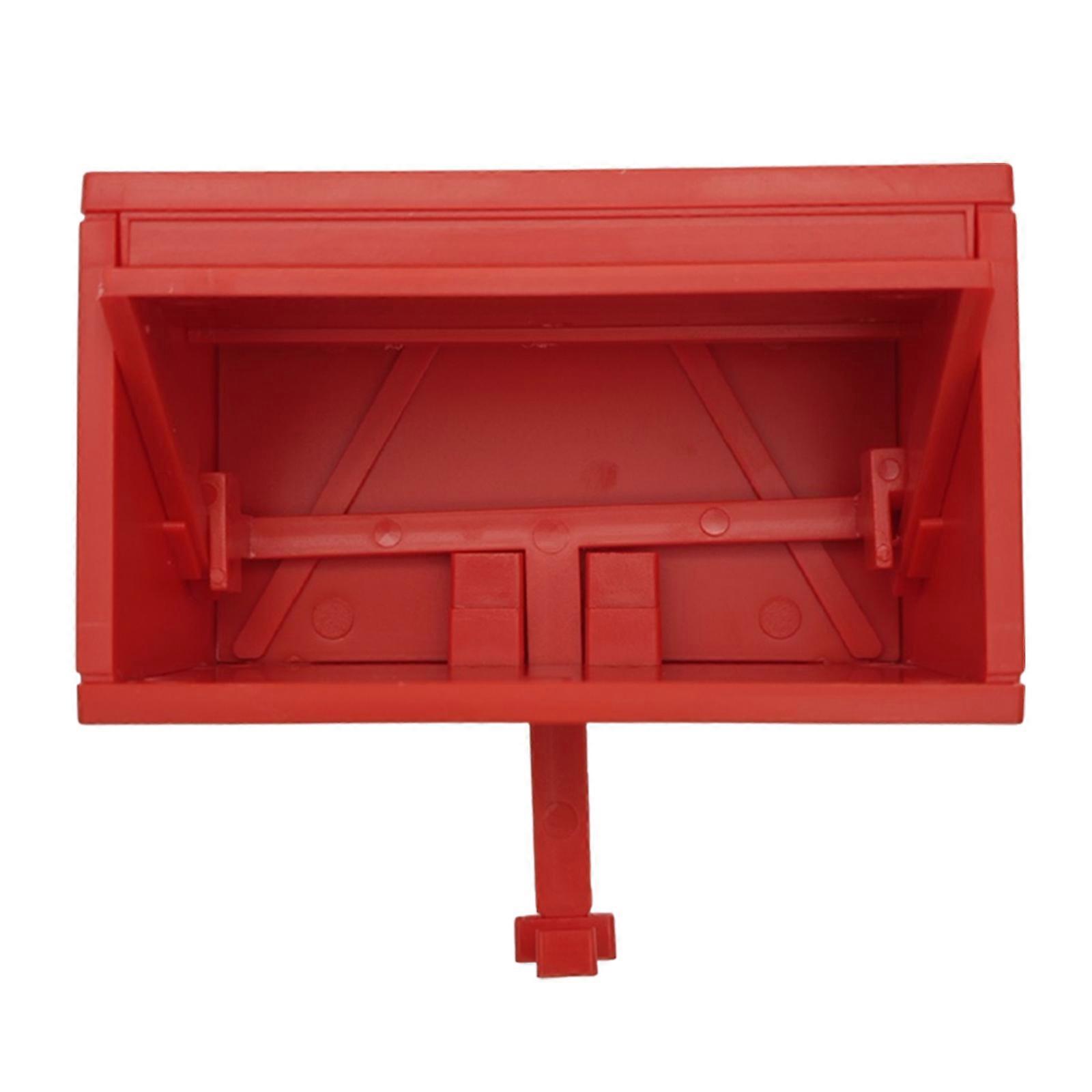 Portable Car Key Storage With Mechanical Door Opening Function ABS Keychain Hanger Easy Installation Wall Decoration Red
